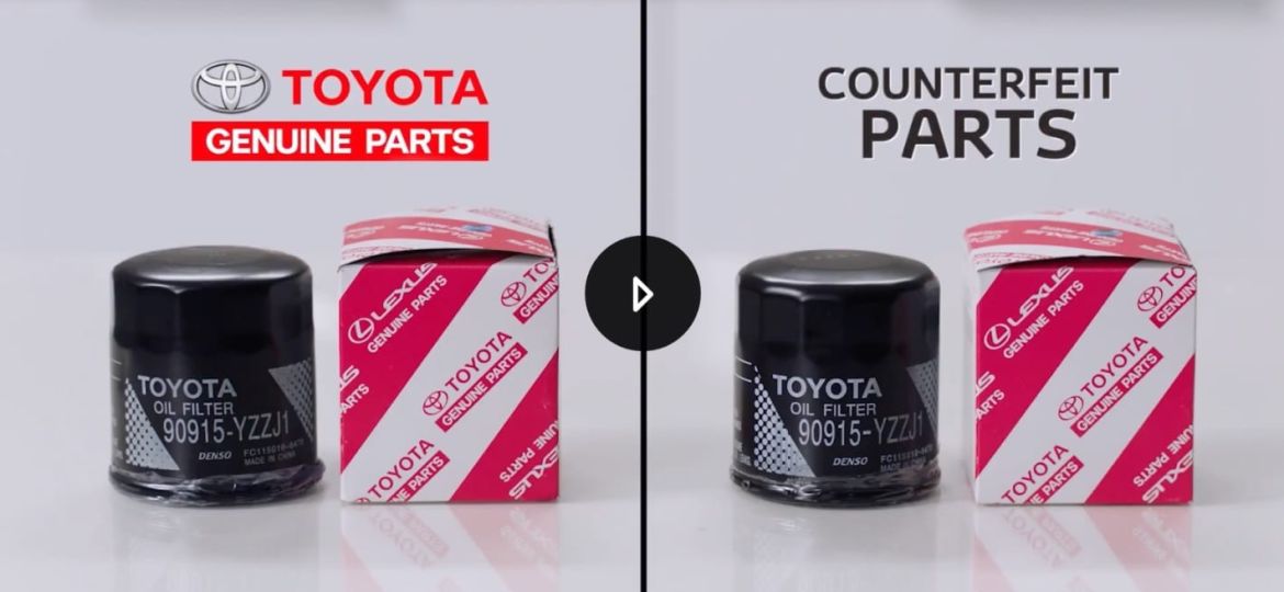 Oil Filters Toyota Genuine vs Counterfeit