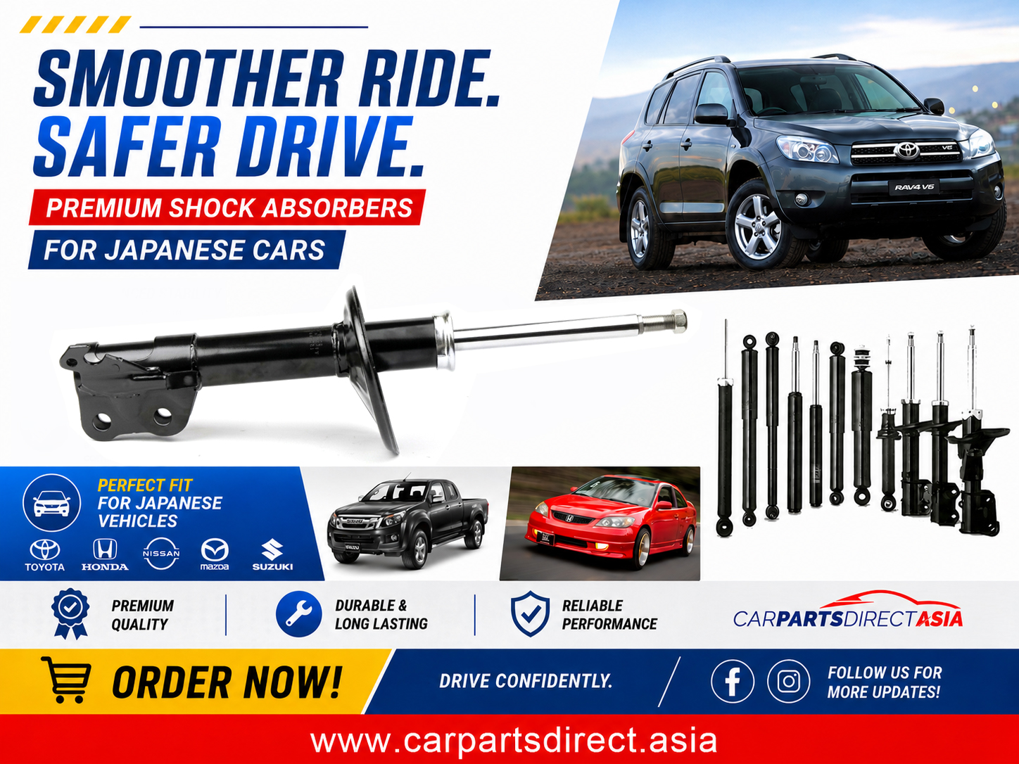 Shock Absorbers Car Parts Diret Asia